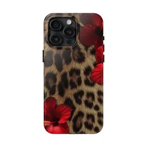 Leopard Print Phone Case Two-In-One Drop-Resistant Mobile Phone Case Protection, Shockproof For IPhone 17-12, Pro Max, Pro Plus, and Samsung S25 24 23 Safety Case Creative Dual Layer Case