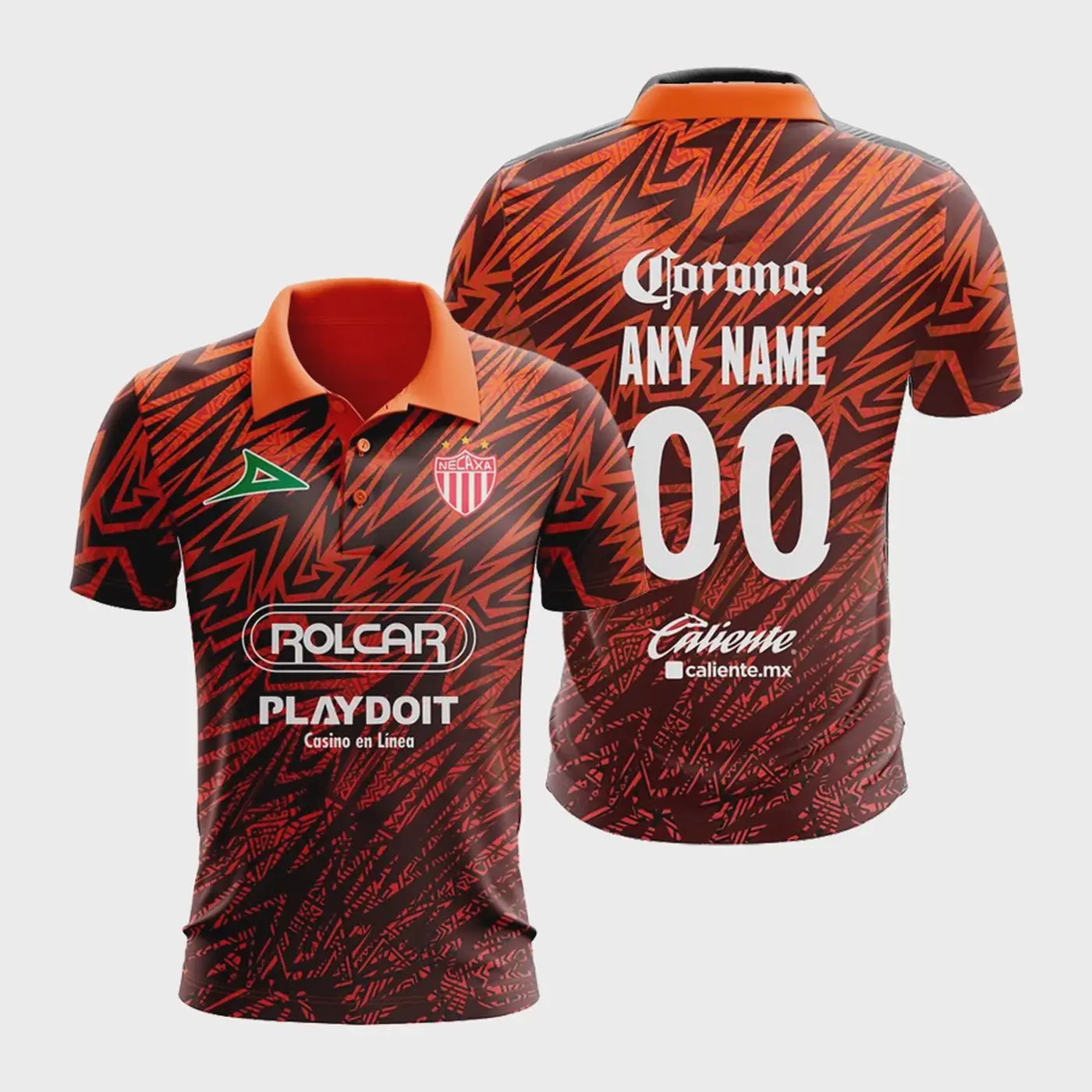 Personalise Liga MX Club Necaxa Mix Aztec Culture Concepts Polo  For Men's