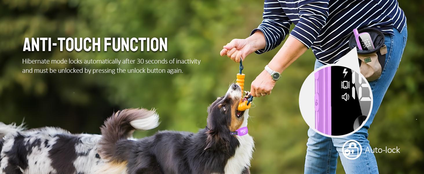 Dog Training Collar IP67 Waterproof Dog Trainer Collars Set with Remote 3 Safe Training Modes, Outdoor Rechargeable Adjustable Strap for 10-120lbs Small Medium Large Dogs