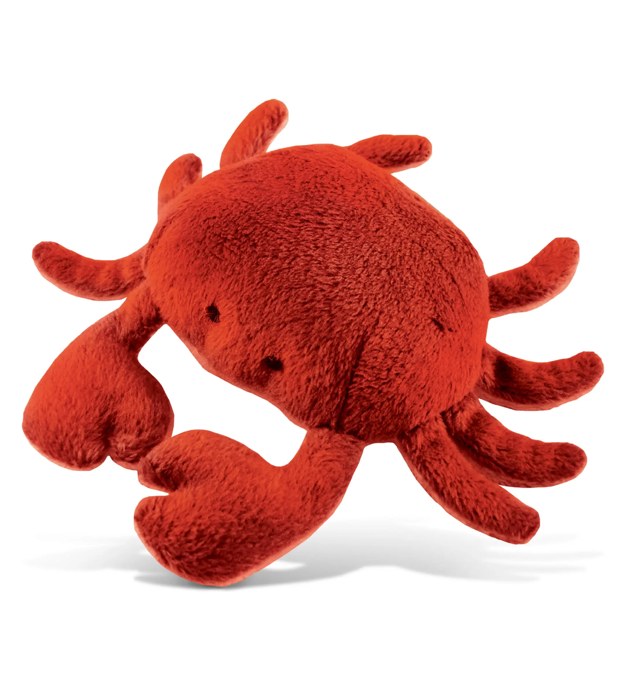DOLLIBU Funky Red Crab Shape Plush Refrigerator Magnet - 4 in Plushies, Magnetic Back, Metal Base, Functional Note Holder, Animal-Themed Home Supplies, Kids' Kitchen Decor Accent