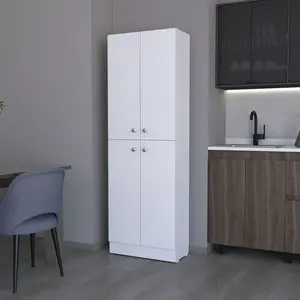 Cameron Pantry Cabinet with 4 doors and 5 hidden shelves