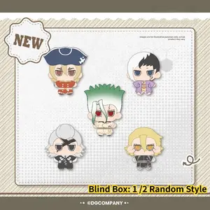 Dr. STONE Plush Blind Box Series, Senku Ryusui Asagiri Gen Stanley Snyder Xeno Plushie, Anime Soft Stuffed Doll Set for Collectible Gift, Mystery Box Toy for Teens Adults Fans