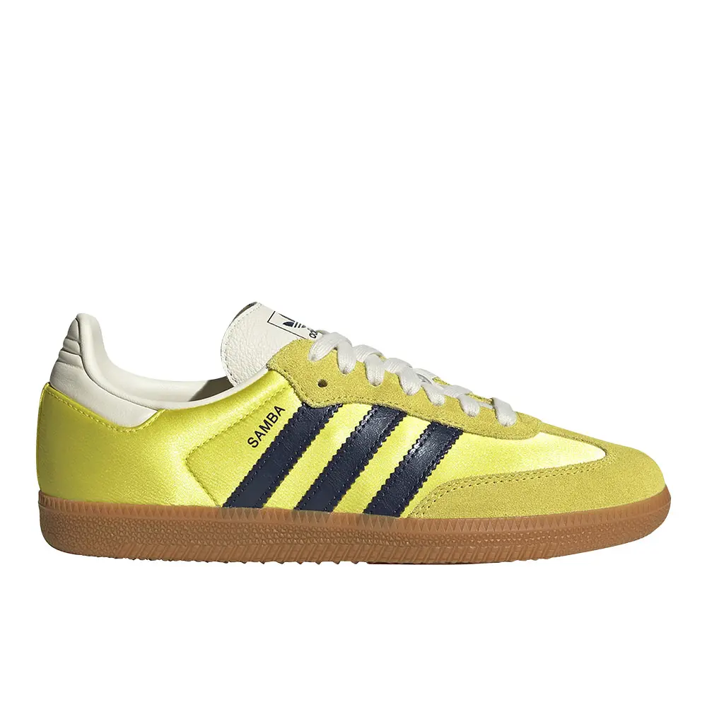 adidas Womens Samba Og Lace Up Sneakers Shoes Casual - Yellow