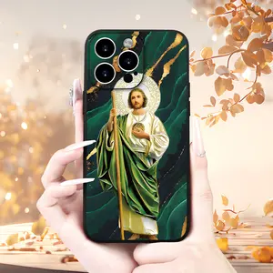 Case for iPhone 17 16 Pro Max 15 Plus 14 13 12 11  Air XS XR Christian God Pattern Pocket-Friendly Shockproof Silicone Protective Softcase