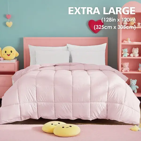 Pink Comforter Insert 410*310*100(mm), Soft And Comfortable Against The Skin, Suitable For All Seasons, Machine Washable, Perfect For Home And Bedroom, And Makes A Great Christmas Gift.