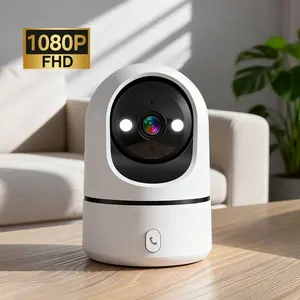 1080P Smart Home Security Camera, 360° Pan Tilt Indoor Cam with Night Vision, Two-Way Audio, App Remote Monitor for Baby & Pets
