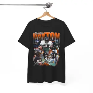 Walter Payton v1 Chicago Devin Hester Brian Urlacher Dick Butkus Mike Dikta Charles Tillman Caleb Williams Bootleg Dreamathon Vintage T-Shirt, Gift For Football Fan