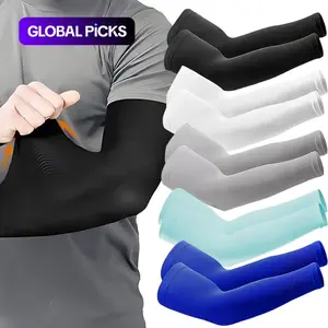 Cooling Compression Arm Sleeves, Breathable UV Protection, Elastic Quick-Dry Fabric, Unisex Outdoor Sports, 5 Pairs, Arm Cuffs, Cooling Arm Covers #GLOBAL PICKS