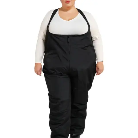 Plus Size Snow Bibs 1X-6X: Women's Vertex Insulated Ski Bibs, Short, Regular, Tall