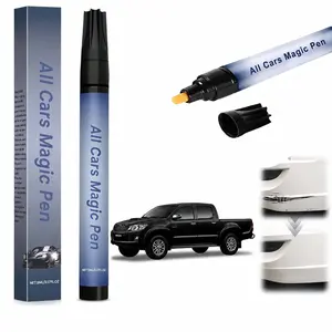 1 pc Car Scratch Remover Pen – All Cars Magic Pen, Weatherproof Touch-Up Paint Pen for Minor Clear-Coat Scratches, Quick Fix, Fits All Vehicle Colors, Travel-Friendly