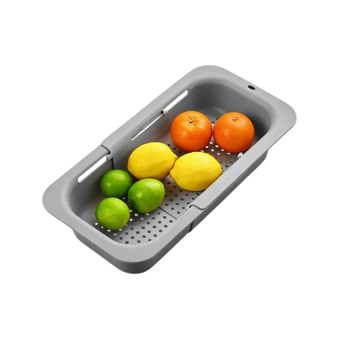 Collapsible Drain Basket, Kitchen Sink Strainer, Vegetable Wash Basket, Storage Rack, Fruit and Vegetable Drain Basket, Milky White,Draining Utensils,dealsforyou#SummerWins
