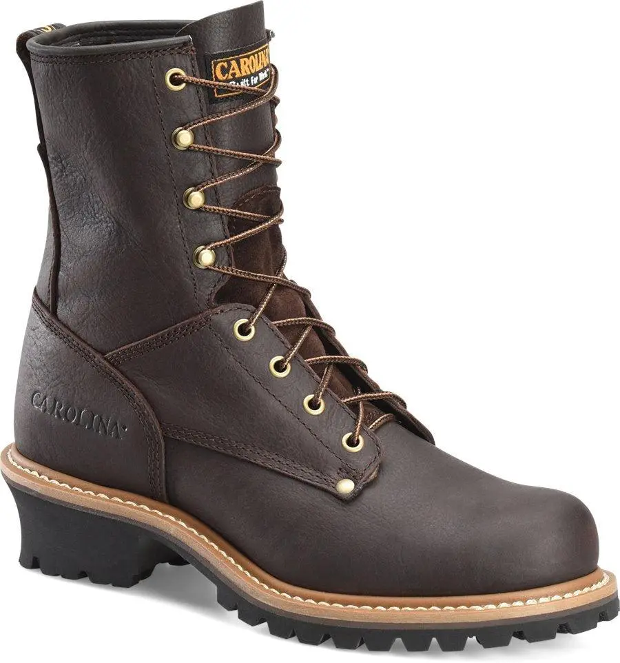 Carolina Elm 8 Inch Steel Toe Logger Boot