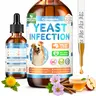Carmelie Botanical Plant-Based Yeast Infection Treatment Drops for All Dogs (All Sizes, Ages) - Fast Absorb, Allergy Relief, Ear/Paw/Skin Care, Itch Relief, Skin & Coat Support, Bacon Flavor, 60ml, Daily Use