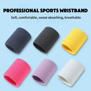 Breathable Sports Wristband, Sweat Absorbent Tennis Wrist Support, Unisex Fitness Bracelet, Basketball Towel Wrist Guard Logo, Breathable Wristbands