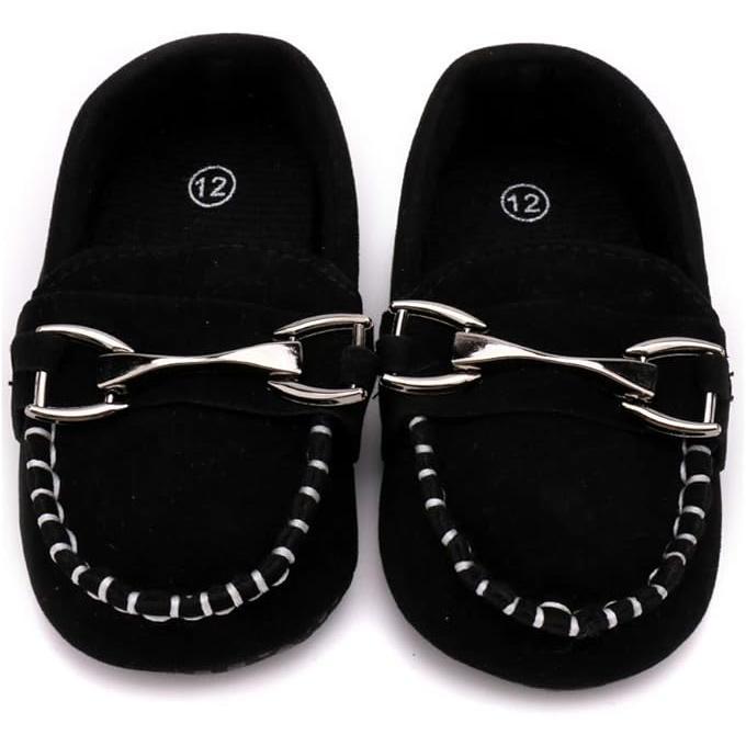 L-A6   Baby Loafers for Girls and Boys: Classic Prewalker & Crib Dress Shoes