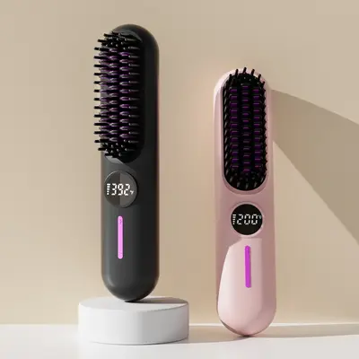 Hair Straightener Brush Wireless TikTok Shop