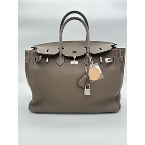Pre-owned HERMÈS leather Tote Bags Pebbled Birkin Tote Bag (JM1380)