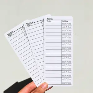 Reading List Bookmark - Monthly Rating Bookmark bookish merch