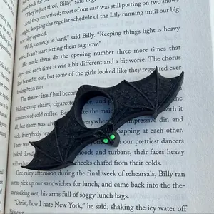 Green Eyed Bat 3d Printed Thumb Book Holder