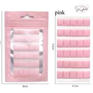 (2pcs) Nail Adhesive Putty Tabs for Nail Tips - Pink Sticky Clay - Nail Art & Care - Nail Care Nail Polish Polish Color Cosmetic Cutics Manicure