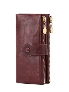 Zipper Long Wallet for Daily Use, Women's Casual Leopard PU Wallet, Multi-Card Slot, Unisex Gift, Perfect for All Seasons