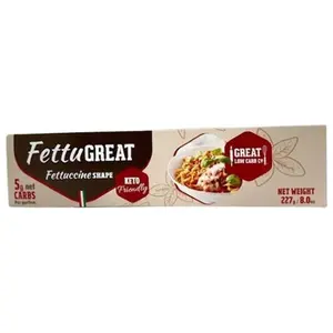 Fettuccine Low Carb Pasta - Keto-Friendly, High in Protein, Made in Italy, 8oz.