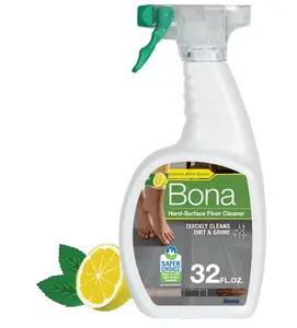 Bona Multi-Surface Floor Cleaner Spray - 32 fl oz - Lemon Mint Scent - Refillable - Residue-Free Floor Cleaning Solution for Stone, Tile, Laminate, and Vinyl Floors