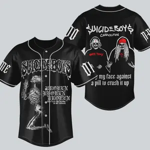 Personalized SSSuicideboy Merch Jersey, G59 Baseball Jersey, Greyday Tour Shirt, City Morgue Tshirt, Music Tour 2025 Gift