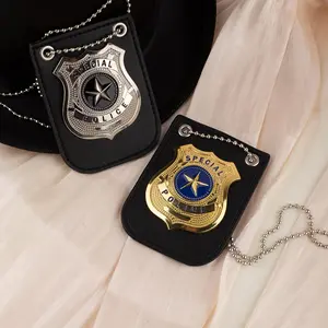 Cosplay Badge Necklace, 1 Count Cosplay Badge Necklace, Holiday Party Costume Accessories, Costume Accessories for Men & Women