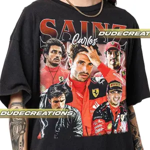 Limited Carlos Sainz Vintage T-Shirt, Shirt Gift For Woman and Man Unisex T-Shirt GP02 X2