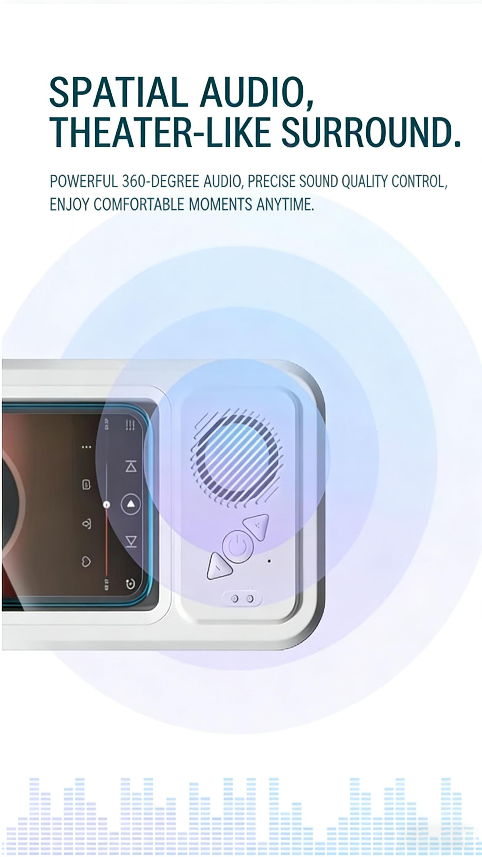 Waterproof Shower Phone Holder with Bluetooth Speaker, 360° Rotation Touch Screen Phone Box, Wall Mounted Anti-Fog Phone Case for Bathroom/Bathtub, Compatible with All Smartphones Waterproof Shower Phone Holder with Bluetooth Speaker, 360° Rotation Touch Screen Phone Box, Wall Mounted Anti-Fog Phone Case for Bathroom/Bathtub, Compatible with All Smartphones