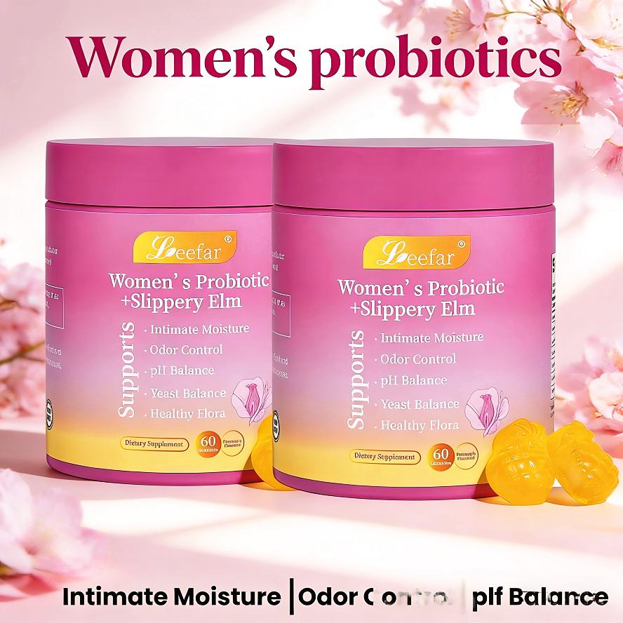 Feminine Wellness Probiotic Gummies | Prebiotic + Slippery Elm Formula Yummy Feminine Probiotic Gummies | 2-in-1 Freshness & pH Support Feminine Wellness Probiotic Gummies | Prebiotic + Slippery Elm Formula Yummy Feminine Probiotic Gummies | 2-in-1 Freshness & pH Support