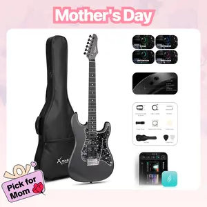 Xmari Smart Electric Guitar with Built-in DSP Effects, 4 Presets, USB-C OTG Recording, Headphone Output, Alnico Pickups w/Coil Split, Carbon Fiber Body, Gig Bag, Strap, Cable & Picks