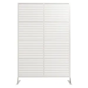 Decorative Metal Garden Fences - 72" H Rust-Proof Scroll Design, 2 PCS White Snap-Together Panels for yd & Flower Bed Borders, Privacy Solution for Patio & Pool, Outdoor & Indoor Use