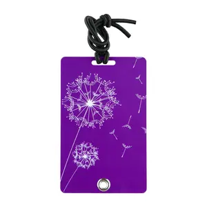 212 MAIN PVC Luggage Tag - Waterproof PVC, Elastic Bungee, Credit-Size Hidden Info Slot, Rivet Fastener, Secure Closure, 2022 Stylish Accessory for Backpacks, Pet Carriers