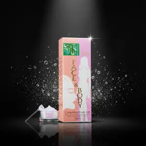 Face & Body Exfoliante 100ml Cleansing Scrub Gel with Natural Plant & Fruit Extracts for Radiant Soft Skin PielRenovada Cosmetic Cleanser