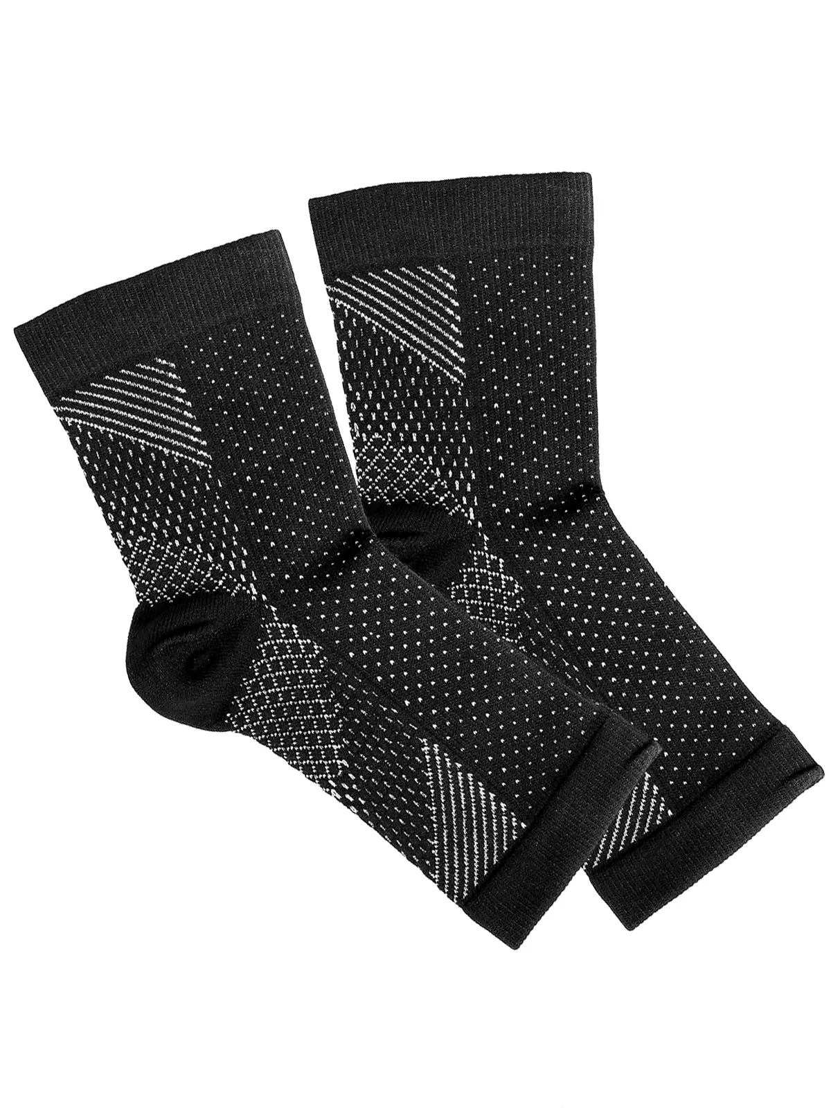3 Pairs Toeless Short Compression Socks,Pain Relief,Breathable,Suit for Swelling,Sprained Ankle and Sports Recovery