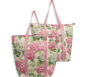 Temp-tations Set of 2 Insulated Printed Market Totes