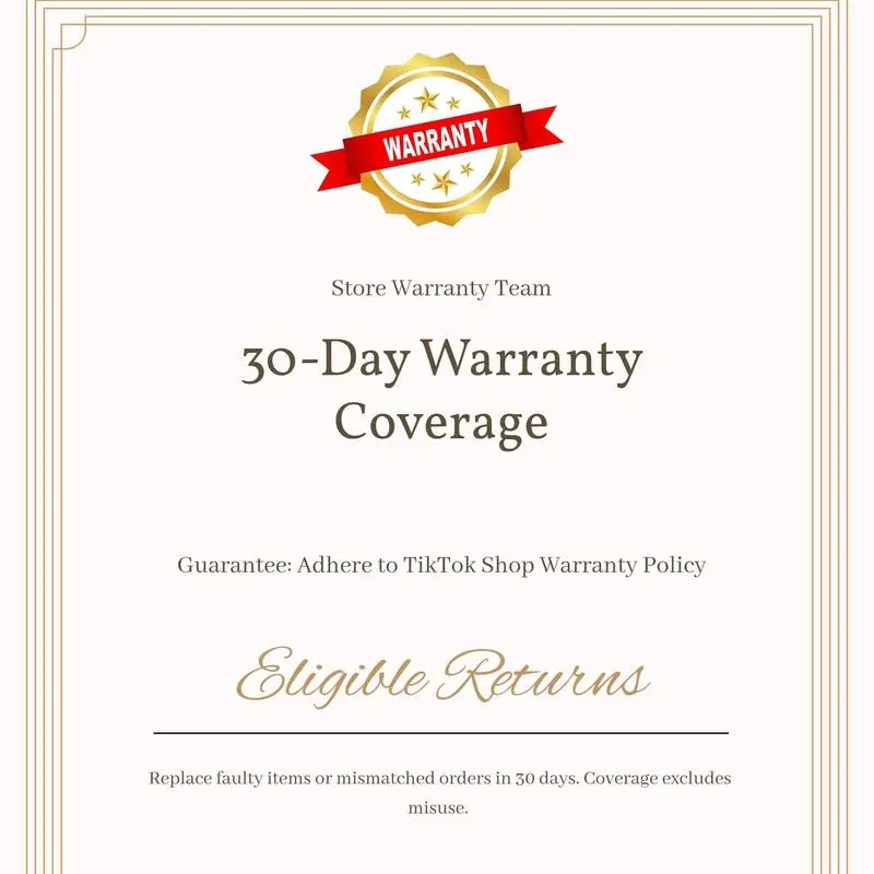  30-Day Warranty Coverage