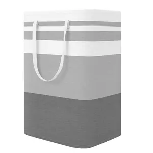 Large Capacity Laundry Basket, 1 Count Waterproof Freestanding Laundry Hampers, Foldable Clothes Hampers with Handles for Dormitory & Household, Collapsible Laundry Hamper, Clothes Storage Basket