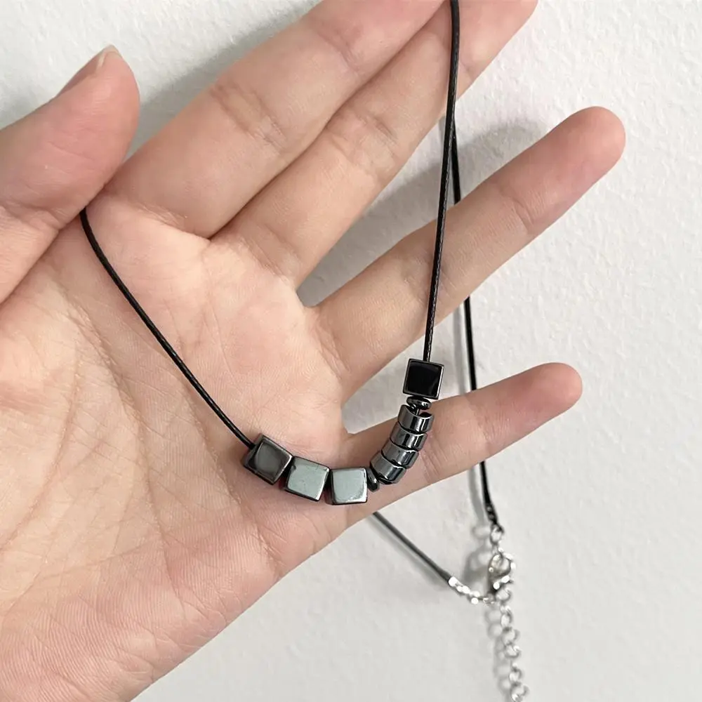 Game Love And Deepspace Sylus Cosplay Necklace Unisex Geometry Pendant Choker Jewelry Couple Accessories Gift