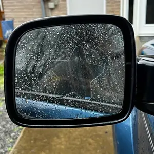 2pcs Star Mirror Pecker, Window Peeker, Car Sticker, Car Accessories, Stylish Rearview Mirrors, Enhance Visibility & Safety