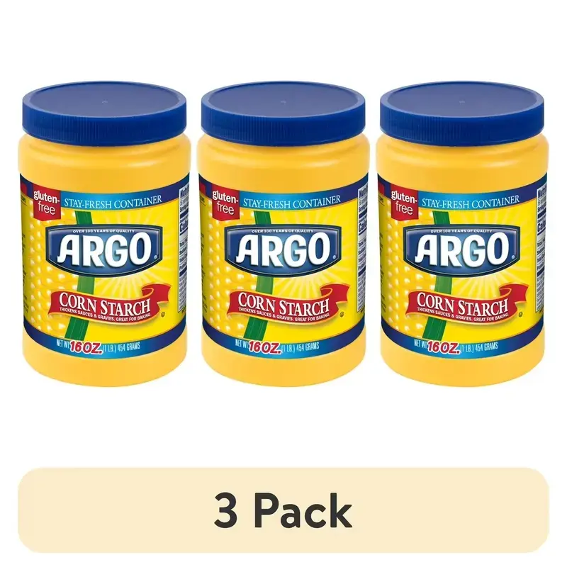 100% Pure Corn Starch, 16 Oz (3 Pack) 100% Pure Corn Starch, 16 Oz (3 Pack)