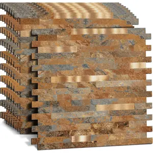 10 Sheet Peel and Stick Backsplash PVC Wall Tile,for Kitchen Backsplash...