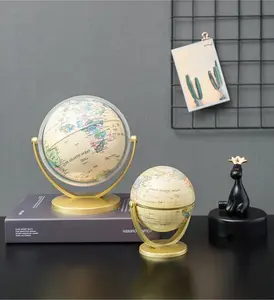 Nordic Minimalist Gold Globe Dcor Piece