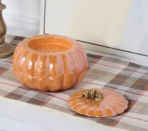 HomeWorx by Slatkin + Co. 14oz Heirloom Iridescent Pumpkin Candle