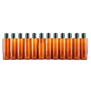 Plastic Amber Bottle-4 Oz: 12 x 4 oz Plastic Amber Bottles
