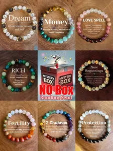 Random Stone Beaded Bracelet, Meaningful Jewelry Gift for Men Women Couples, Perfect Present, Unisex Appeal Fashion Accessory, Stackable Bracelets