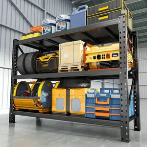 67" Extra-Wide Garage Heavy-Duty Adjustable Metal Shelving Unit Warehouse Industrial Shelving Unit Practical Multi-Purpose Unit Shelving for Commercial and Residential Use standingshelves racks shelf