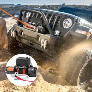VEVOR 6000 lbs Electric Towing Machine with Waterproof Remote Control - Suitable for Truck Synthetic Rope